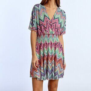NWT Molly Bracken Chevron Knit Dress – Multicolor Chic